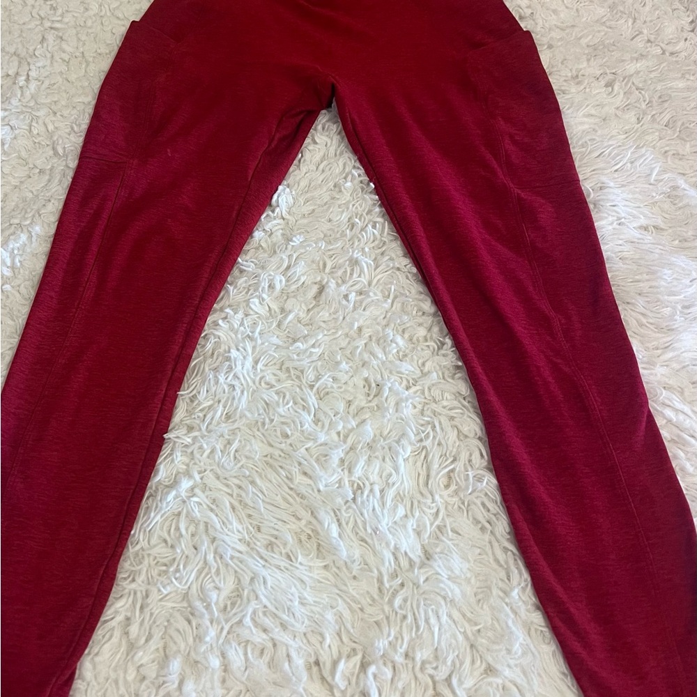 Kids Red Active Leggings